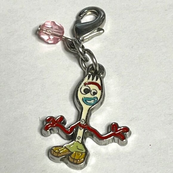 Disney Parks Dangle Charm "Forky" Toy Story 4 Enamel Metal - Picture 1 of 5